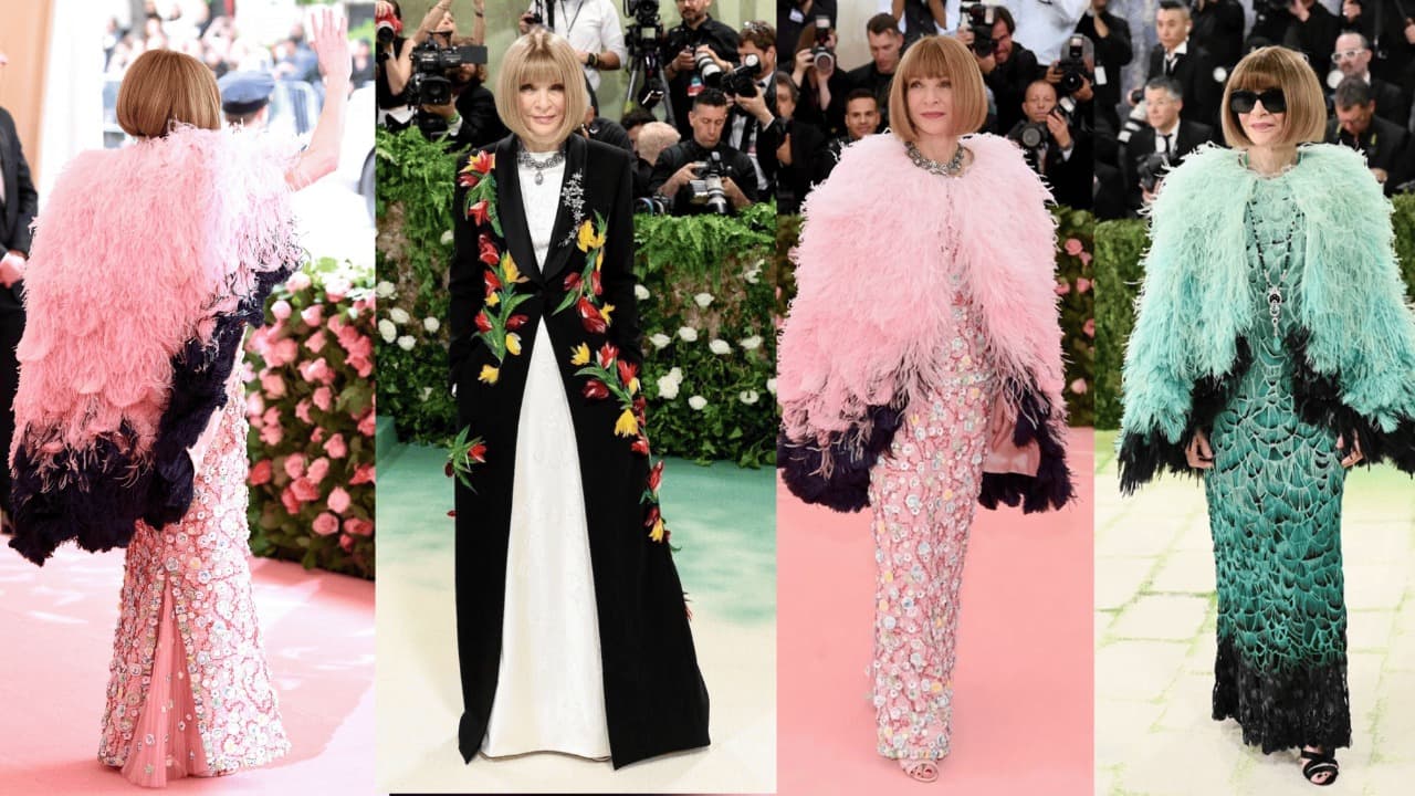Anna Wintour repetiu o vestido no Met Gala 2026?