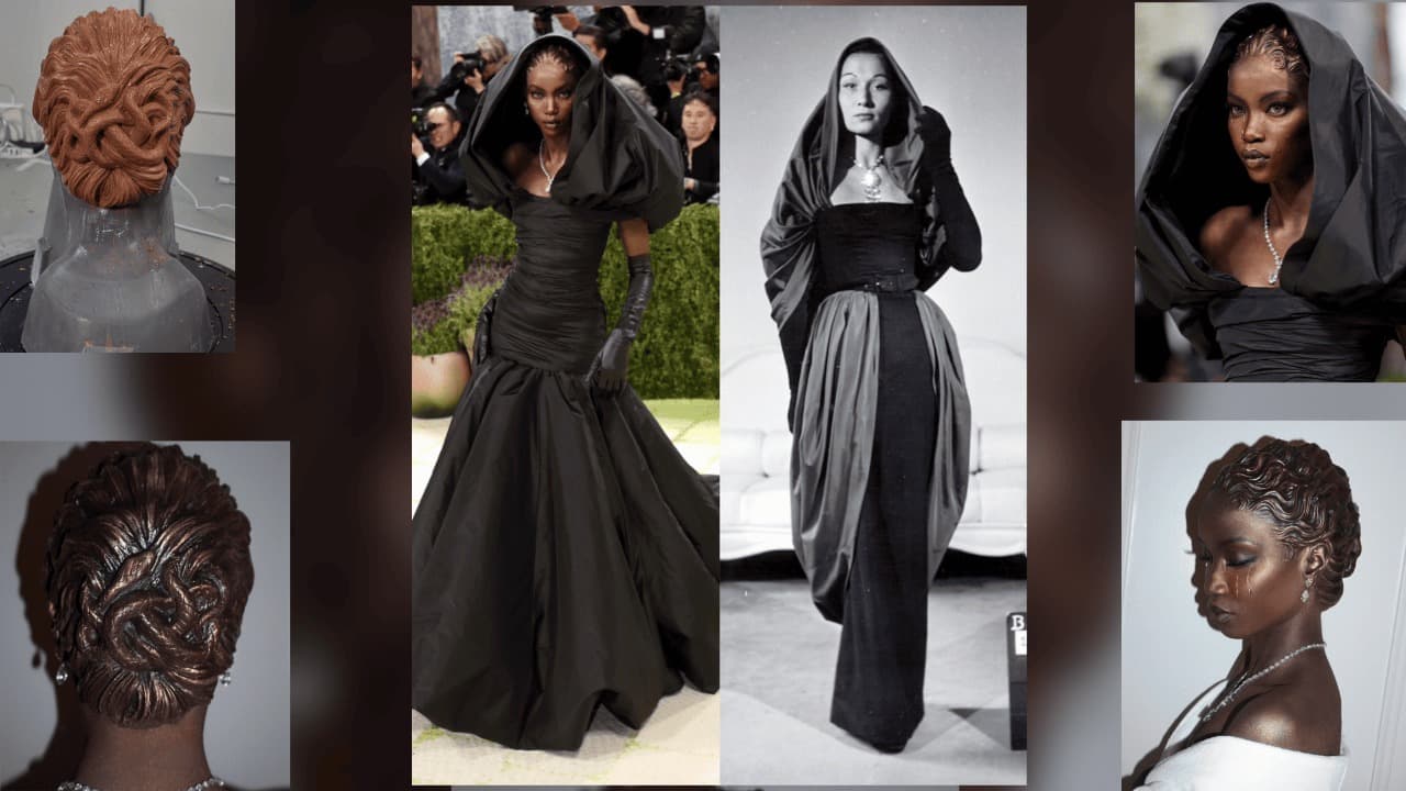 O penteado escultural de Anok Yai no Met Gala 2026 transformou-se numa das maiores obras de arte da noite