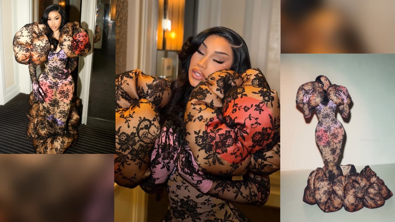 Cardi B dividiu opiniões no Met Gala 2026 com look escultural inspirado na deformação do corpo feminino