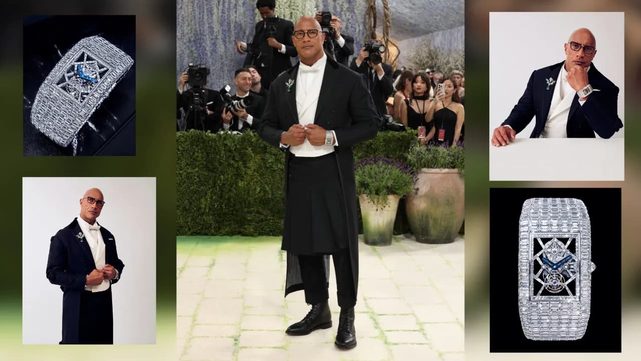 O relógio milionário de Dwayne Johnson roubou a atenção no Met Gala 2026