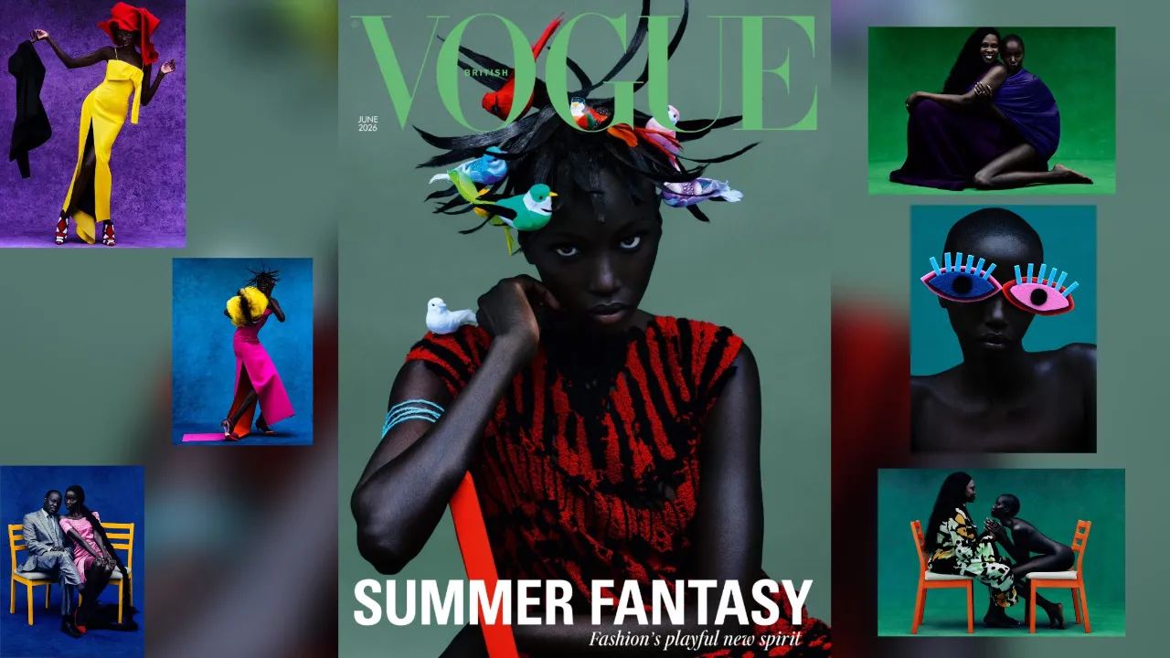 Anok Yai emociona na capa da British Vogue e transforma sobrevivência em arte