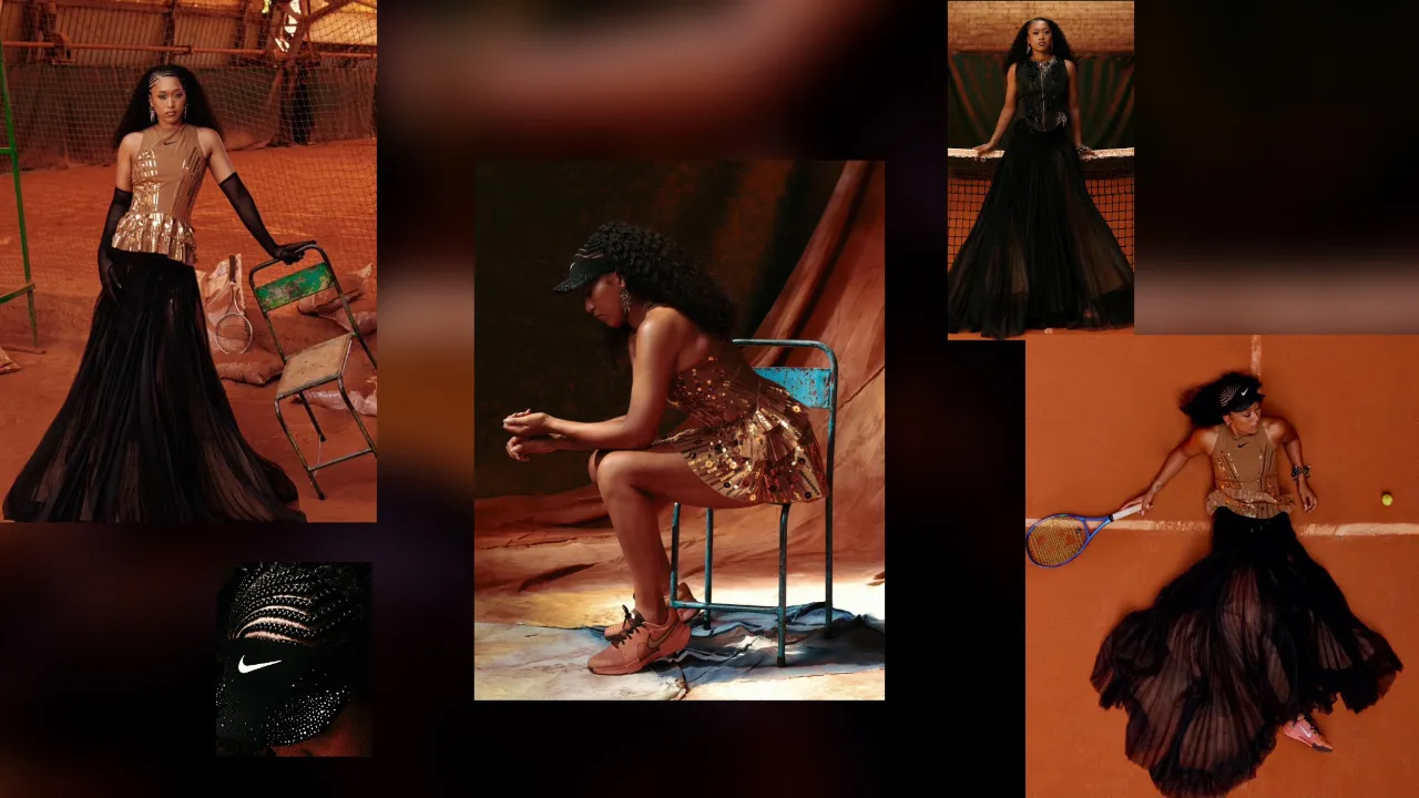 Naomi Osaka transforma o court de Roland Garros numa verdadeira passarela de alta moda