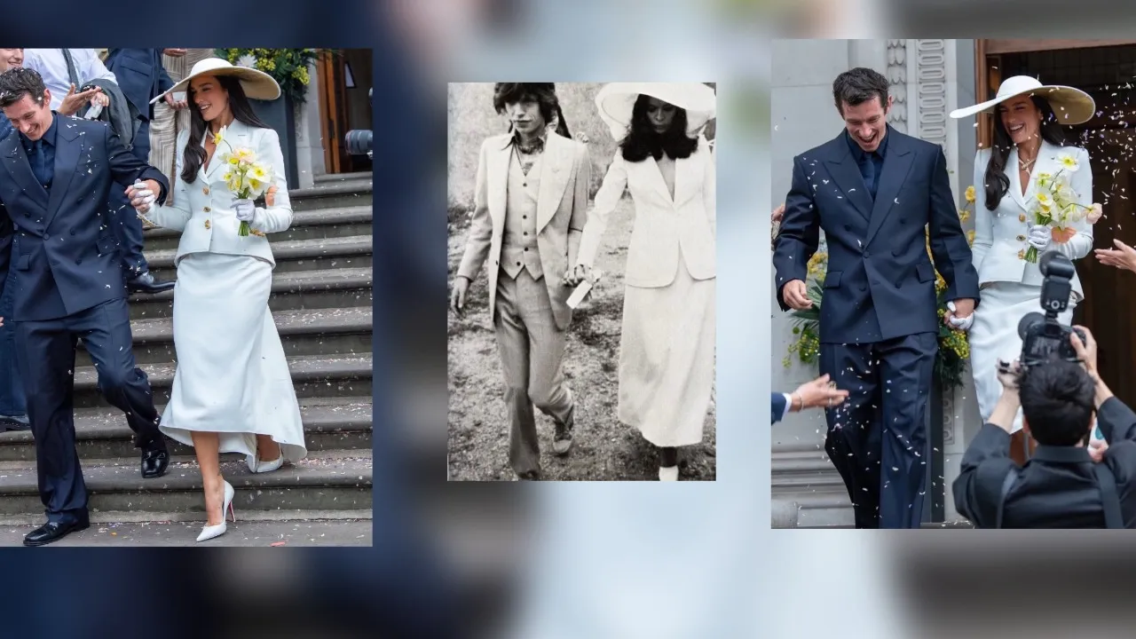 Dua Lipa escolhe Schiaparelli para o seu casamento e presta homenagem a Bianca Jagger