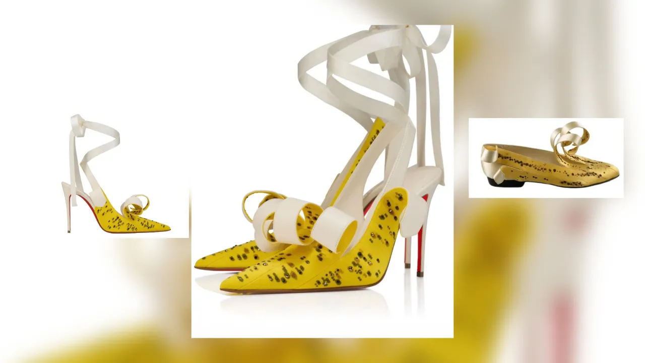 Christian Louboutin transforma uma banana em artigo de luxo e divide opiniões na moda