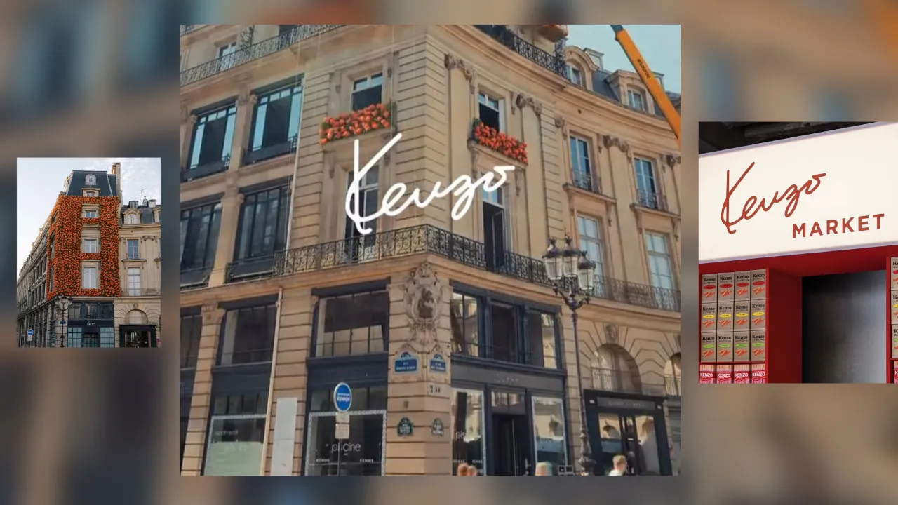 Kenzo transforma um endereço histórico de Paris num café efémero durante a Fashion Week