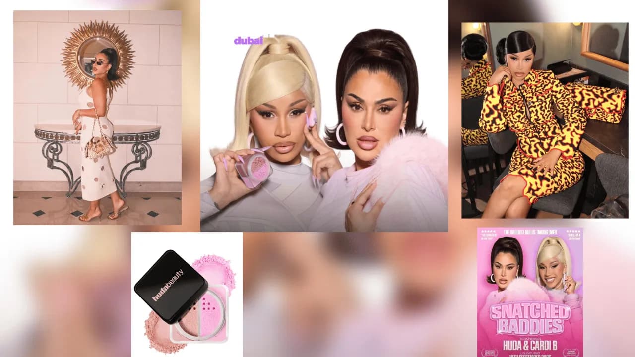 Cardi B e Huda Kattan trocam de identidade numa colaboração inesperada