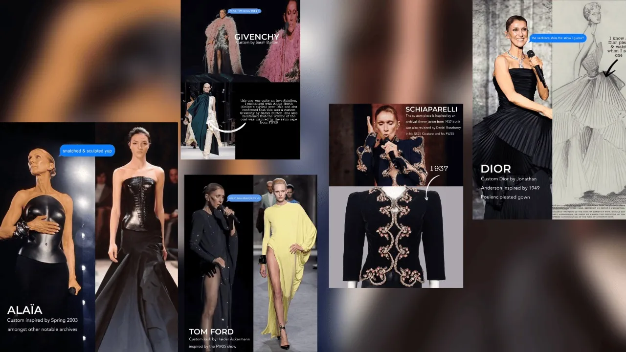 Céline Dion transforma o seu regresso aos palcos num desfile de Alta Moda