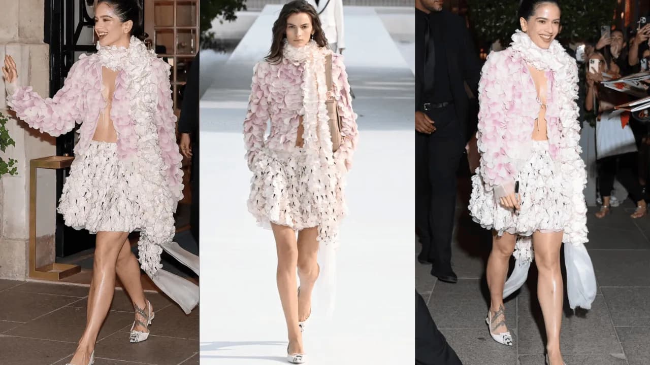 Rosalía transforma-se num bouquet de flores com um look Dior acabado de sair da passerelle