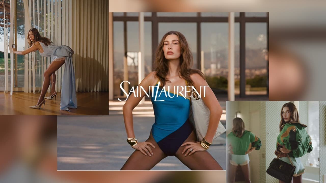 SAINT LAURENT lança “Tangerine Temptation” com Hailey Bieber como rosto da campanhaSAINT LAURENT lança “Tangerine Temptation” osto da campanha